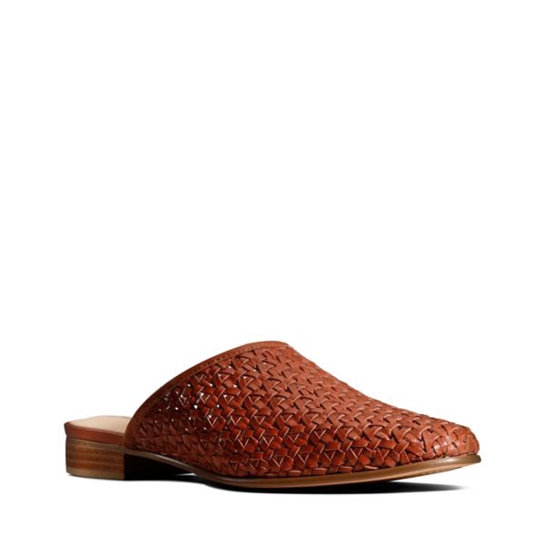Clarks Womens Pure Blush Flat Shoes Brown | CA-2439871